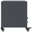 vidaXL antracitszürke acél éjjeliszekrény 36x39x43,5 cm