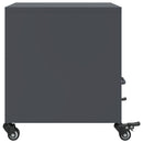 vidaXL 2 db antracitszürke acél éjjeliszekrény 36x39x43,5 cm