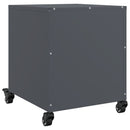 vidaXL 2 db antracitszürke acél éjjeliszekrény 36x39x43,5 cm