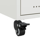 vidaXL fehér acél éjjeliszekrény 36x39x43,5 cm