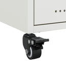 vidaXL 2 db fehér acél éjjeliszekrény 36x39x43,5 cm