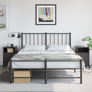 vidaXL 2 db fekete acél éjjeliszekrény 36x39x59 cm