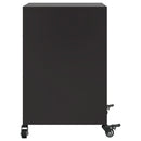 vidaXL 2 db fekete acél éjjeliszekrény 36x39x59 cm