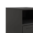 vidaXL 2 db fekete acél éjjeliszekrény 36x39x59 cm