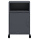 vidaXL antracitszürke acél éjjeliszekrény 36x39x59 cm