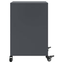 vidaXL 2 db antracitszürke acél éjjeliszekrény 36x39x59 cm