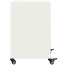 vidaXL fehér acél éjjeliszekrény 36x39x59 cm