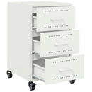 vidaXL fehér acél éjjeliszekrény 36x39x59 cm