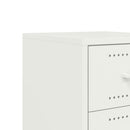 vidaXL fehér acél éjjeliszekrény 36x39x59 cm