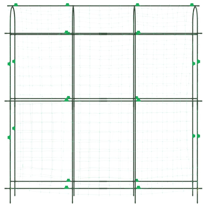 vidaXL acél U-alakú kerti rács kúszónövényekhez 181 x 31 x 182,5 cm