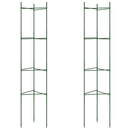 vidaXL 2 db acél és polipropilén paradicsomketrec 154 cm