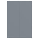 vidaXL szürke acél kerekes tároló 1 szemeteskukához 69 x 79 x 117 cm