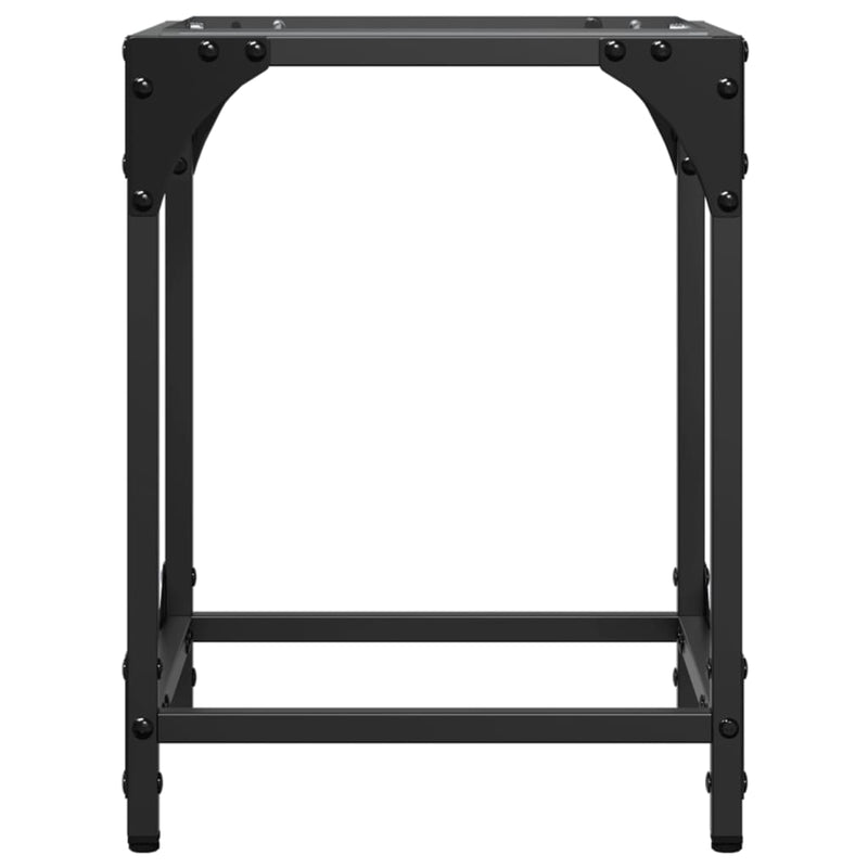 vidaXL 2 db acél dohányzóasztal átlátszó üveglappal 30 x 30 x 40 cm