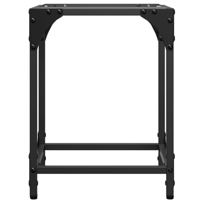 vidaXL 2 db acél dohányzóasztal átlátszó üveglappal 30 x 30 x 40 cm