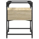 vidaXL 2 db sonoma tölgy színű szerelt fa éjjeliszekrény 40x40x55 cm