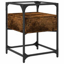 vidaXL 2 db füstös tölgy színű szerelt fa éjjeliszekrény 40x40x55 cm