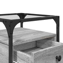 vidaXL 2 db szürke sonoma színű szerelt fa éjjeliszekrény 40x40x55 cm