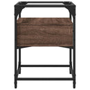 vidaXL 2 db barna tölgy színű szerelt fa éjjeliszekrény 40x40x55 cm