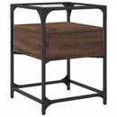 vidaXL 2 db barna tölgy színű szerelt fa éjjeliszekrény 40x40x55 cm