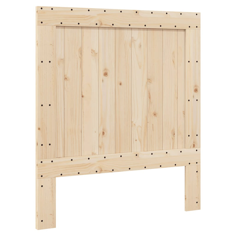 vidaXL tömör fenyőfa ágykeret fejtámlával 90 x 200 cm