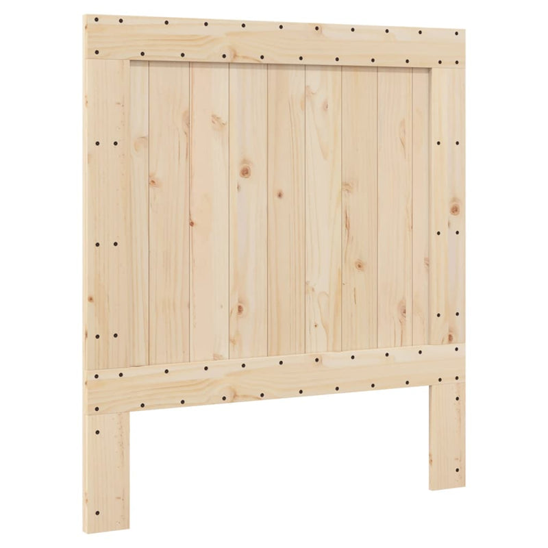 vidaXL tömör fenyőfa ágykeret fejtámlával 90 x 200 cm