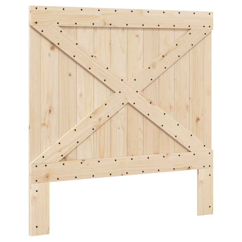 vidaXL tömör fenyőfa ágykeret fejtámlával 100 x 200 cm