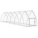 vidaXL szürke horganyzott acél nyúlketrec 105 x 600 x 120 cm