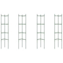 vidaXL 4 db acél és polipropilén paradicsomketrec 154 cm