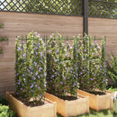 vidaXL 6 db acél és polipropilén paradicsomketrec 116 cm