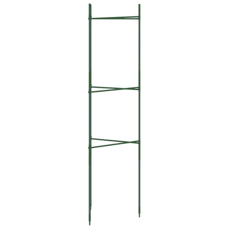 vidaXL 6 db acél és polipropilén paradicsomketrec 116 cm