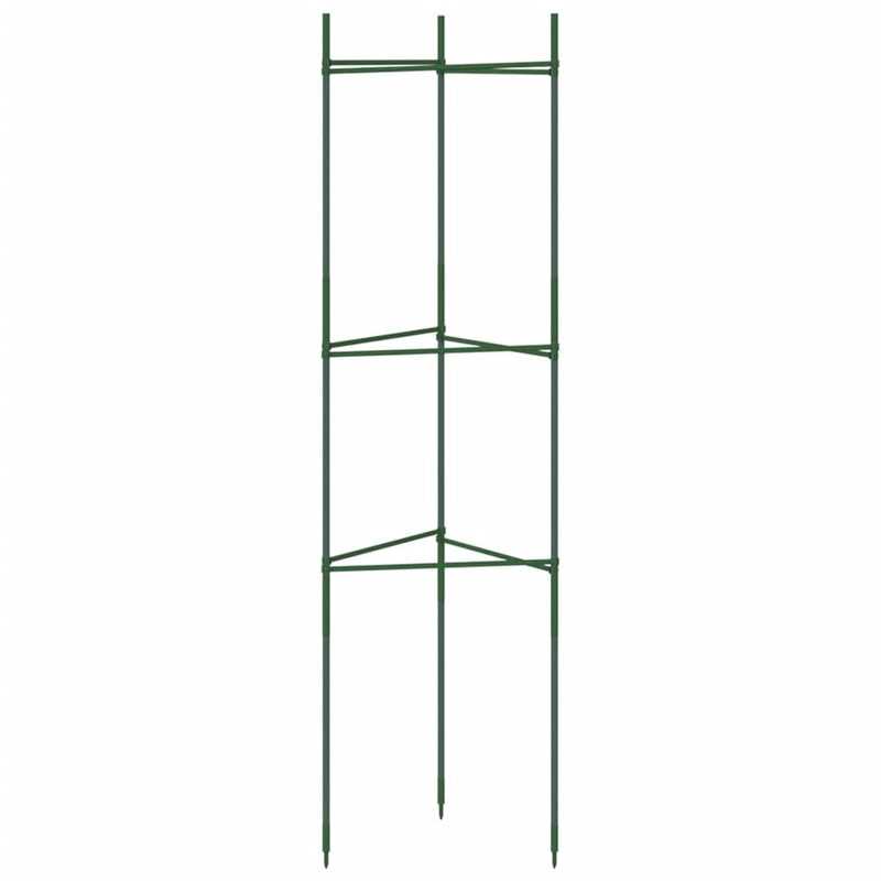 vidaXL 6 db acél és polipropilén paradicsomketrec 116 cm