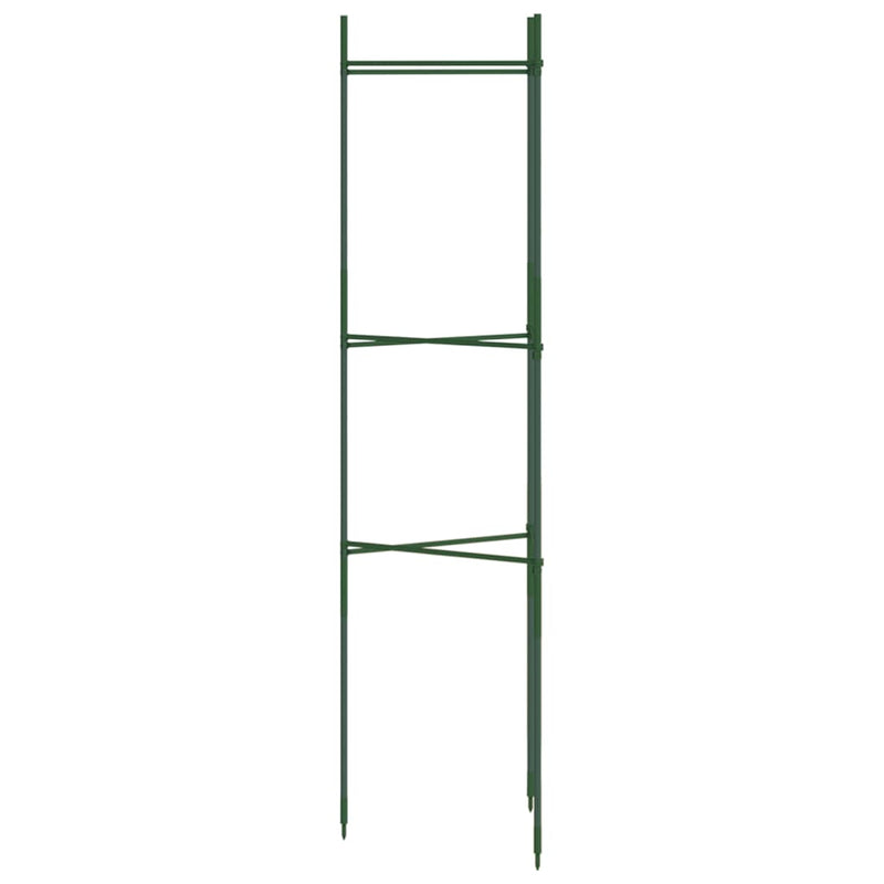 vidaXL 6 db acél és polipropilén paradicsomketrec 116 cm
