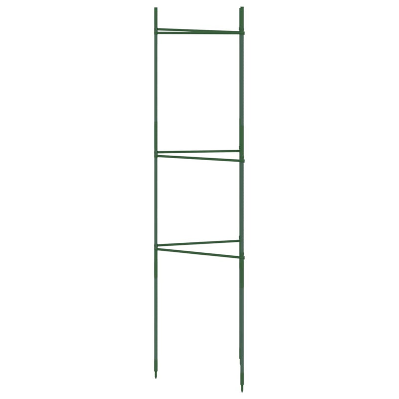 vidaXL 6 db acél és polipropilén paradicsomketrec 116 cm