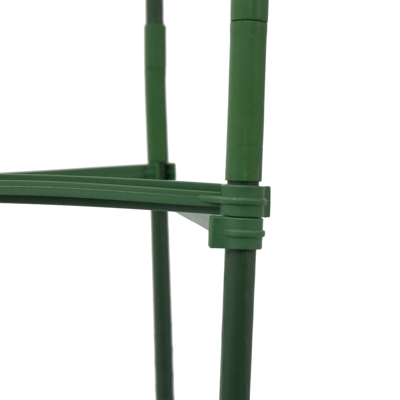 vidaXL 6 db acél és polipropilén paradicsomketrec 116 cm