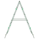 vidaXL 2 db A-alakú acél kerti rács kúszónövényekhez