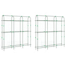 vidaXL 2 db U-alakú acél kerti rács kúszónövényekhez