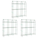 vidaXL 3 db U-alakú acél kerti rács kúszónövényekhez