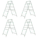 vidaXL 4 db A-alakú acél kerti rács kúszónövényekhez