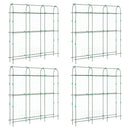 vidaXL 4 db U-alakú acél kerti rács kúszónövényekhez