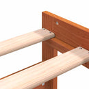 vidaXL viaszbarna tömör fenyő kihúzható kanapéágy matrac nélkül