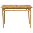vidaXL bambusz kerti étkezőasztal 110 x 55 x 75 cm