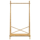 vidaXL bambusz ruhaállvány polccal 102 x 50 x 190 cm