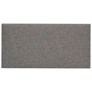 vidaXL Fali Fejtámla 12 pcs Világosszürke 30 x 15 cm szövet