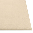vidaXL Fali Fejtámla 12 pcs Krém 30 x 30 cm szövet