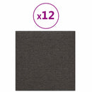 vidaXL Fali Fejtámla 12 pcs Sötétszürke 30 x 30 cm szövet