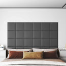 vidaXL Fali Fejtámla 12 pcs Szürke 30 x 30 cm szövet