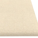 vidaXL Fali Fejtámla 12 pcs Krém 60 x 15 cm szövet