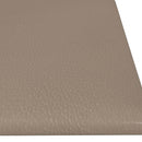 vidaXL Fali Fejtámla 12 pcs Cappuccino 60 x 15 cm szövet