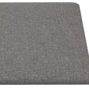 vidaXL Fali Fejtámla 12 pcs Világosszürke 60 x 30 cm szövet