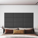 vidaXL Fali Fejtámla 12 pcs Szürke 60 x 30 cm szövet